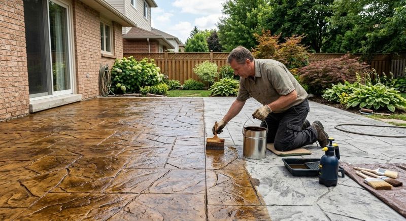 Cement Staining in Dallas, TX